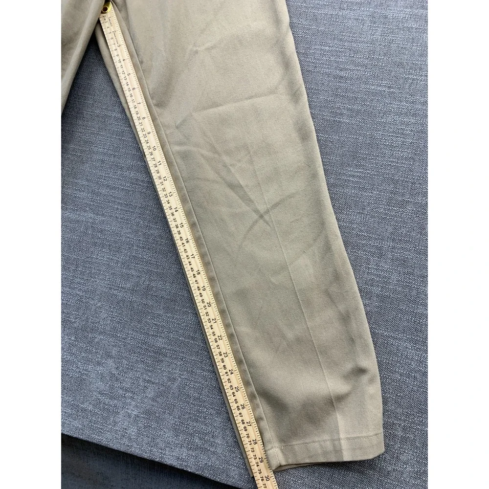 Dickies 874‎ Flex Original Fit Pants Mens 34x32 Beige Cotton Flat Front Workwear